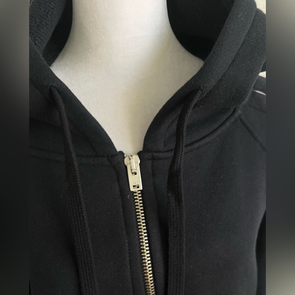 IRO 100% COTTON Black oversized Hoodie Jacket - Picture 16 of 16